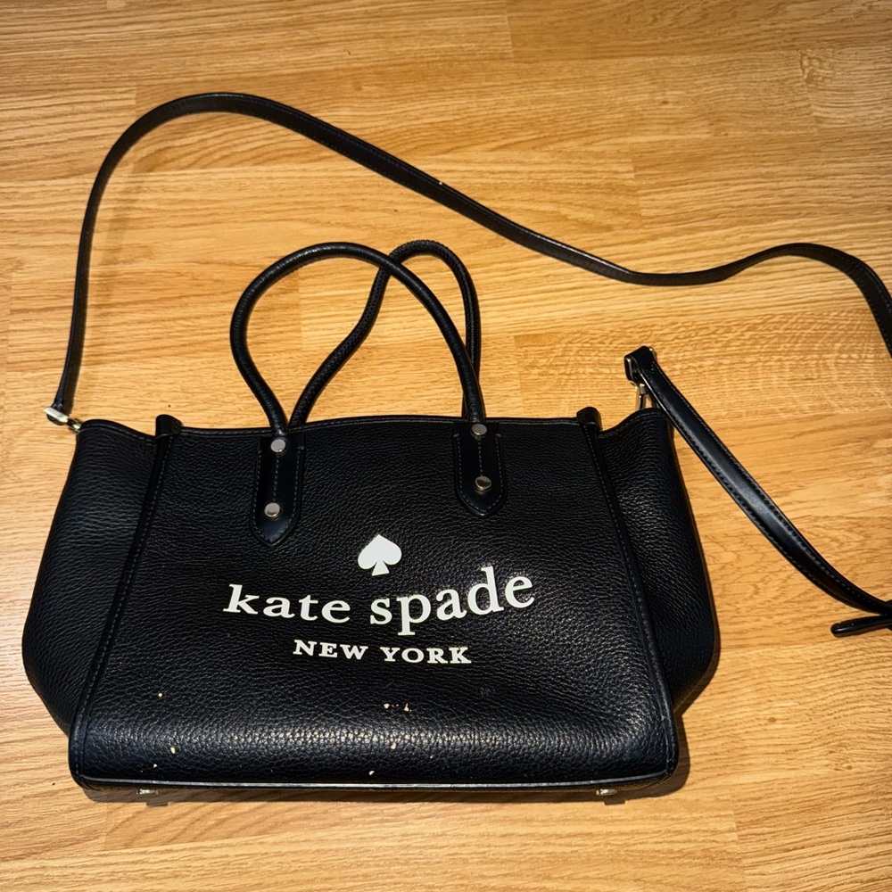 Kate Spade Black Shoulder Bag with Structured Design